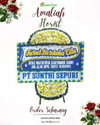 Papan Bunga Duka di Medan Selayang