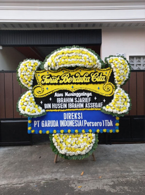 Papan Bunga Duka di Medan Selayang